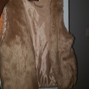faux fur vest